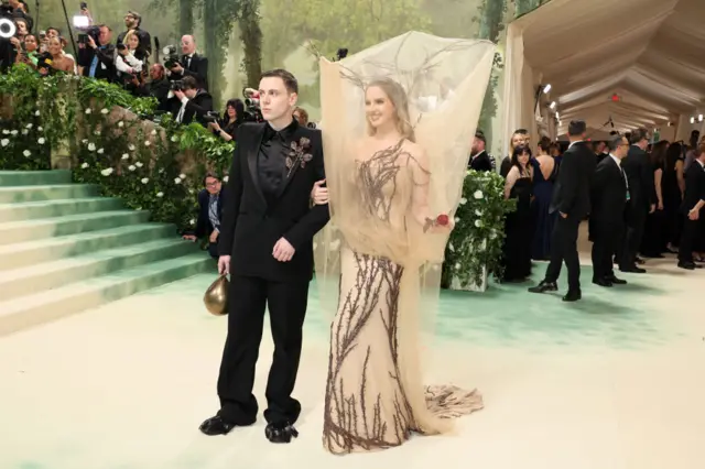 Seán McGirr and Lana Del Rey attend The 2024 Met Gala Celebrating "Sleeping Beauties: Reawakening Fashion" at The Metropolitan Museum of Art on May 06, 2024 in New York City