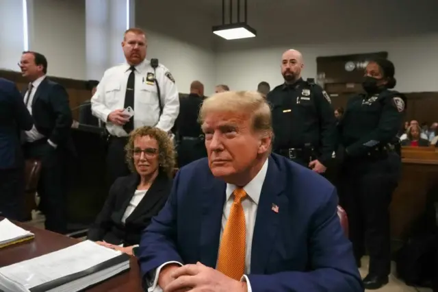 Donald Trump in court