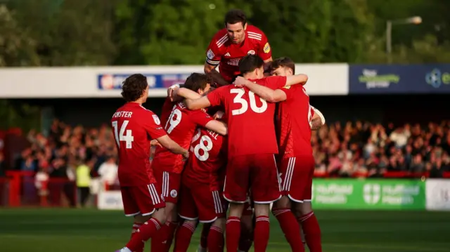 Crawley celebrate