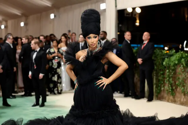 Cardi B attends The 2024 Met Gala Celebrating "Sleeping Beauties: Reawakening Fashion" at The Metropolitan Museum of Art on May 06, 2024 in New York City