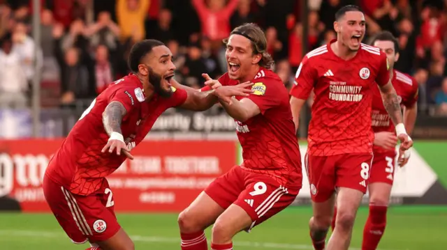 Crawley celebrate