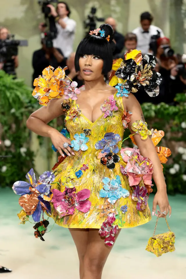 Nicki Minaj attends The 2024 Met Gala Celebrating "Sleeping Beauties: Reawakening Fashion" at The Metropolitan Museum of Art on May 06, 2024 in New York City