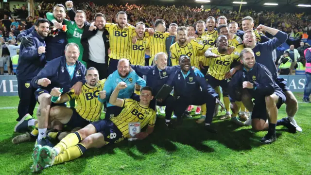 Oxford United celebrate