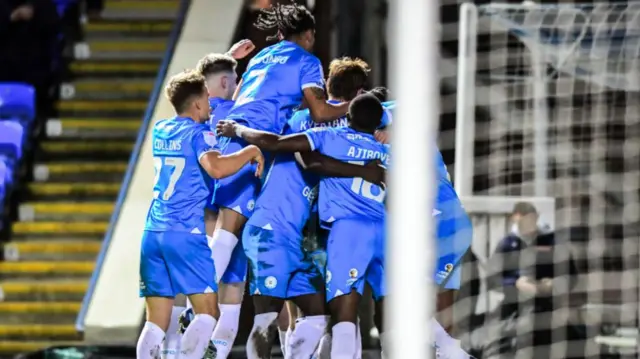 Peterborough players celebrate