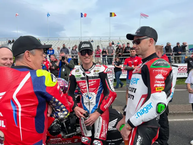 John McGuinness, Glenn Irwin and Davey Todd