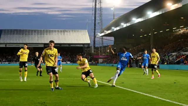 Peterborough v Oxford United match action