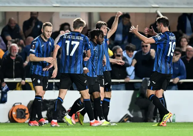 Atalanta celebrate