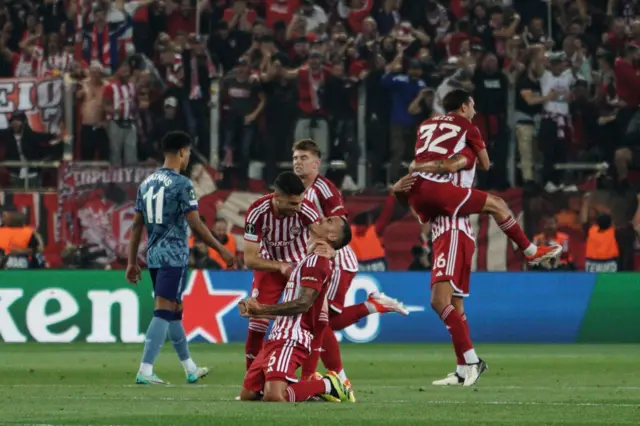 Olympiakos celebrate