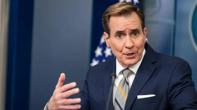 White House National Security Communications Advisor John Kirby speaks during the White House Daily Press Briefing at the White House in Washington, D.C., USA, 06 May 2024.