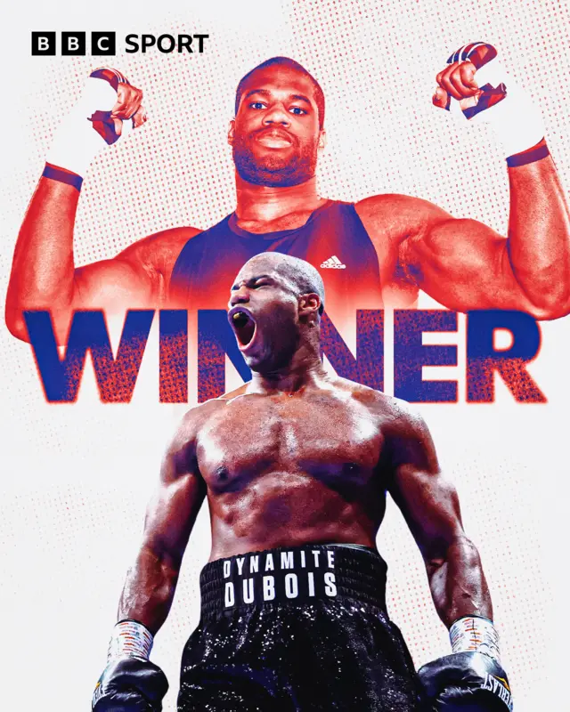 Daniel Dubois winner graphic