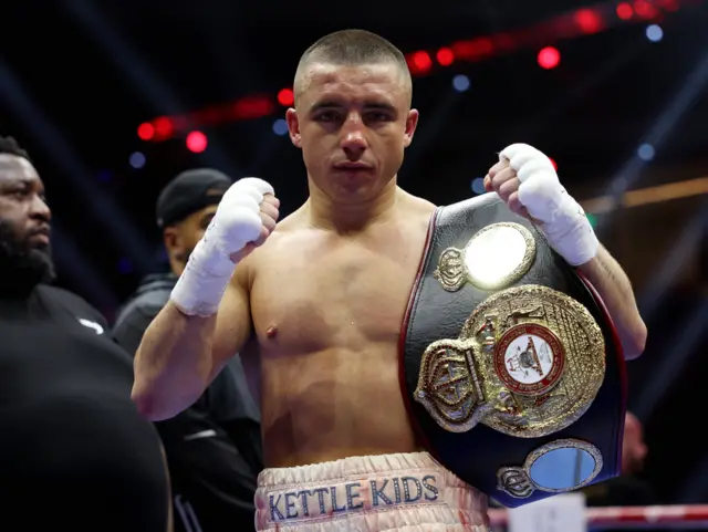 Nick Ball with his world title