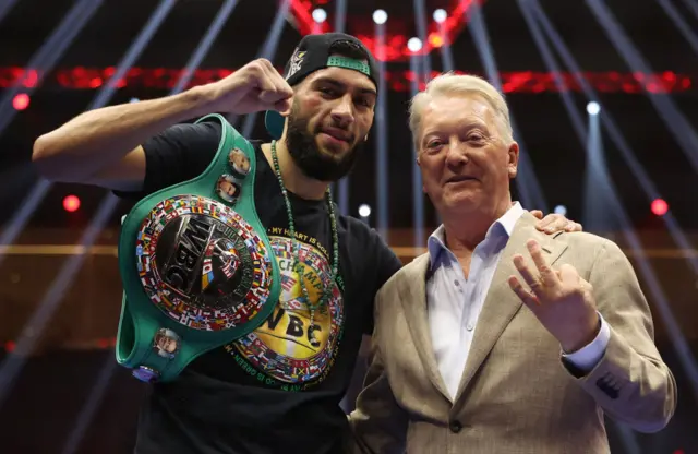 Hamzah Sheeraz and Frank Warren