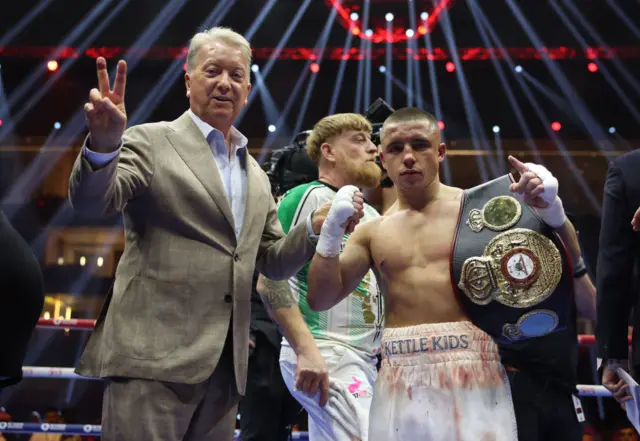 Frank Warren with Nick Ball