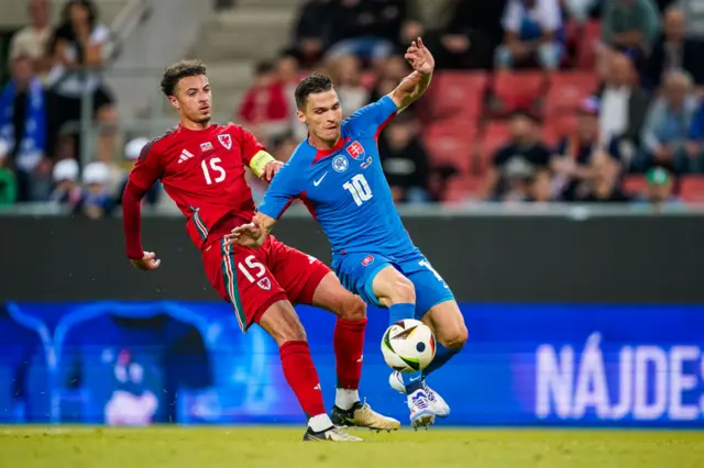 Ethan Ampadu making a tackle