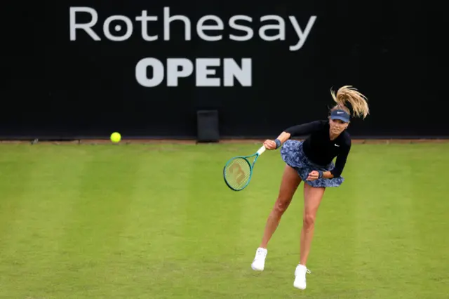 Katie Boulter serves