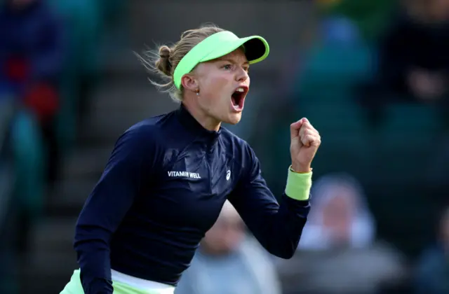 Harriet Dart celebrates