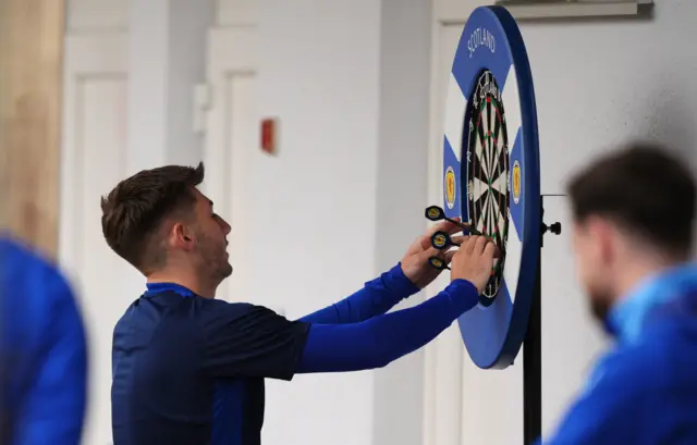 Billy Gilmour darts