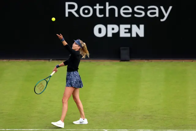 Katie Boulter serves