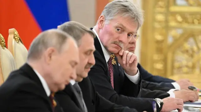 Dmitry Peskov, pictured last month