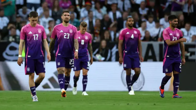 Germany looking dejected