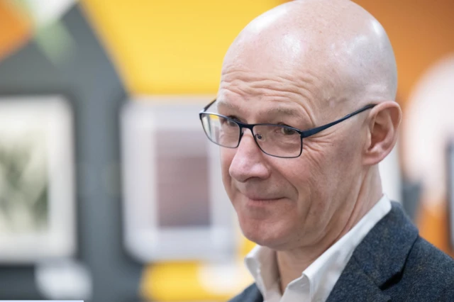 First Minister John Swinney during a visit to the Reconnect Howden Park Centre in Howden, Livingston, while on the General Election campaign trail