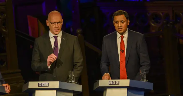 John Swinney and Anas Sarwar