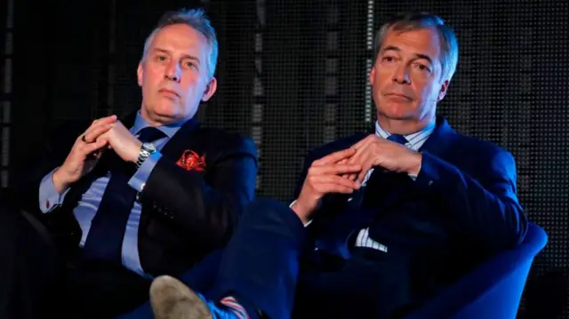 Ian Paisley and Nigel Farage in 2019