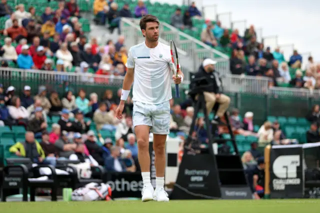 Cam Norrie celebrates