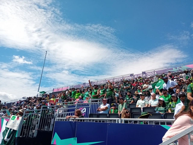 Pakistan fans in the stands