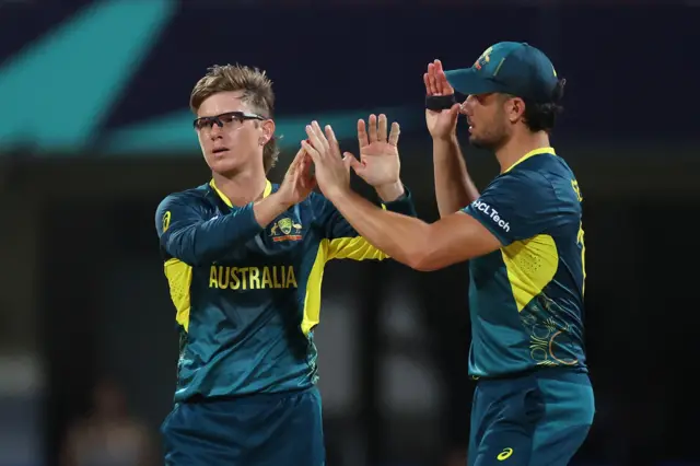 Adam Zampa and Marcus Stoinis