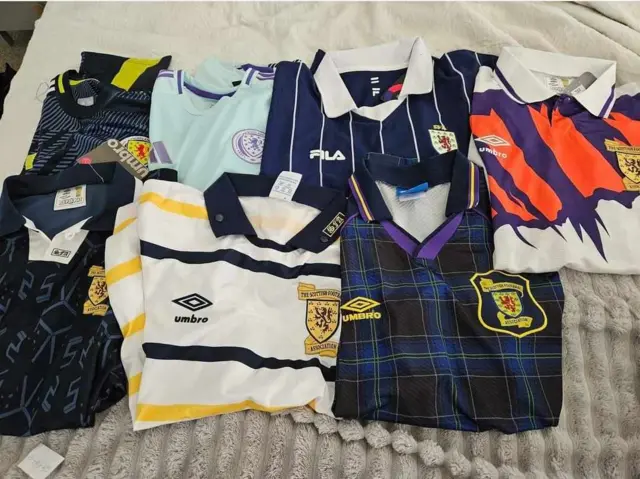 Gary Irvine's Scotland tops