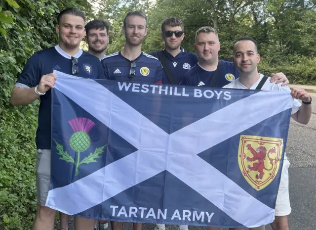 Scotland fans in Stuttgart