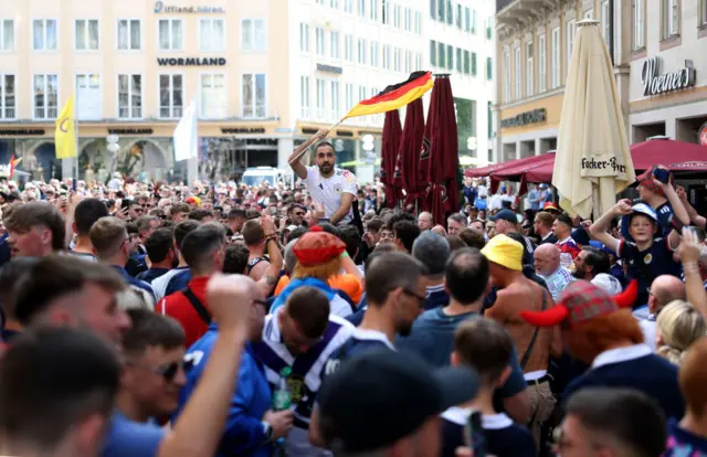 Fans in Munich gather