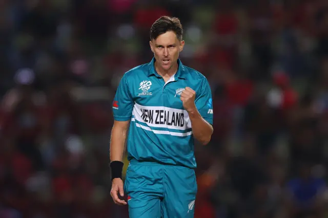 Trent Boult celebrates