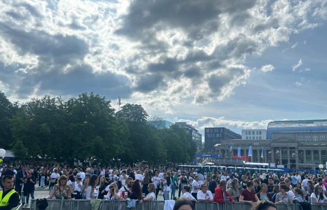 Fan zone in Stuttgart