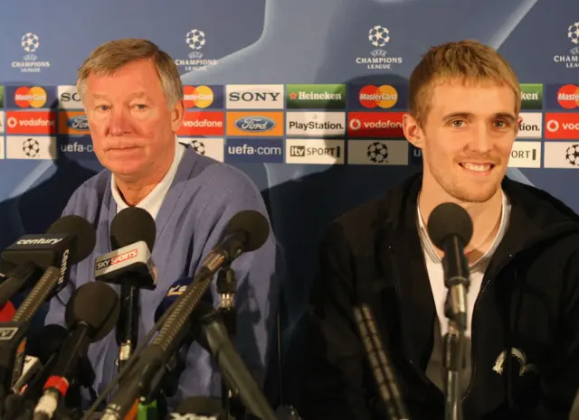 Sir Alex Ferguson and Darren Fletcher