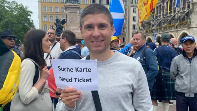 Austrian fan wanting a ticket for Germany v Scotland