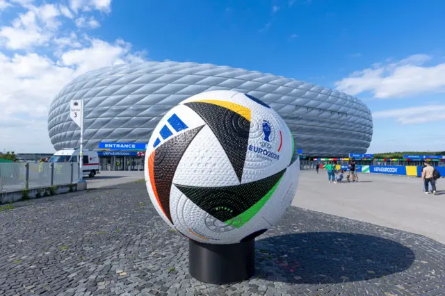 Munich football stadium general view outside