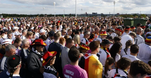 Germany fans outside ground