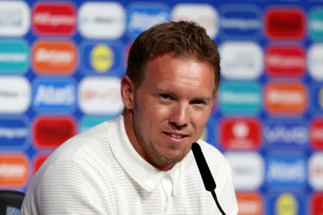 Manager Julian Nagelsmann speaking during a media conference before Germany's Euro 2024 game against Scotland