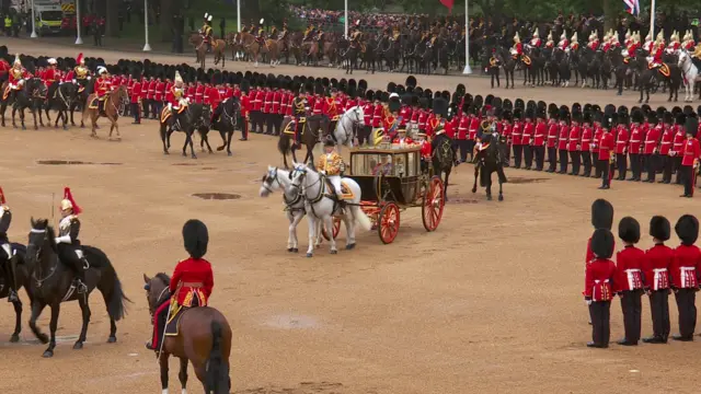 King Charles inspects the troops.