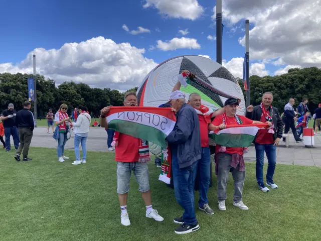 Fans outside the ground