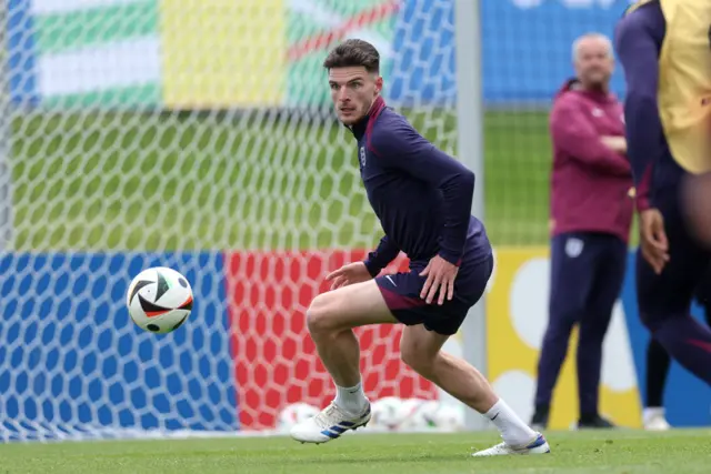 Declan Rice England training