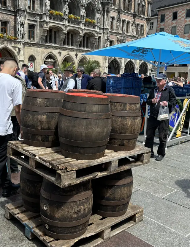 Beer barrels