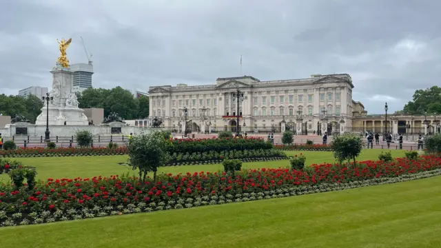 Buckingham Palace is seen on Saturday for Trooping the Colour