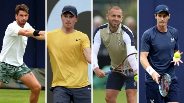 Cam Norrie, Jack Draper, Dan Evans and the returning Andy Murray.