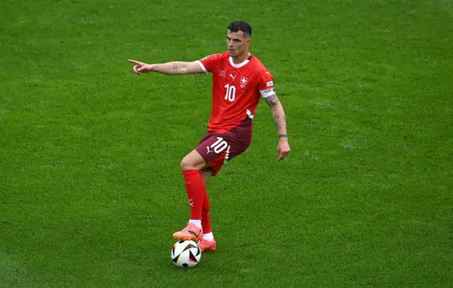 Xhaka is an influential player for Switzerland