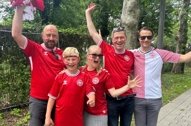 Denmark fans