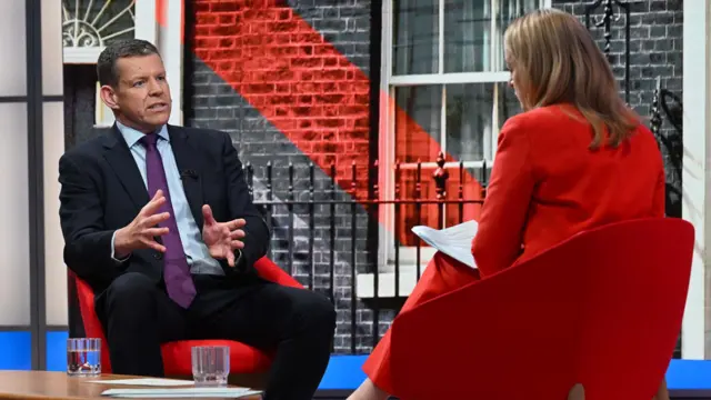 Rhun ap Iorwerth speaks to Laura Kuenssberg in the studio