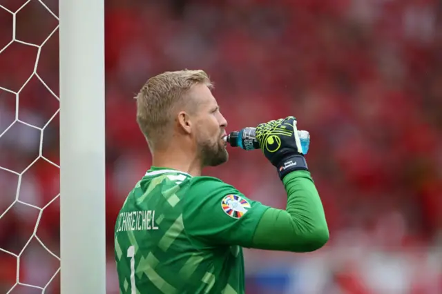 Kasper Schmeichel having a drink